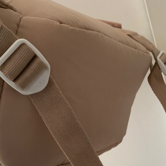 adidas Originals Puffer Backpack in Beige main image 11